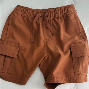 Toddlers Tan Cargo Shorts with Pockets
